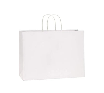 White Paper Bags 110gsm 445mm + 160mm x 480mm - 200 per pack