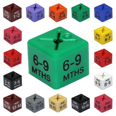 Children's colour size cubes