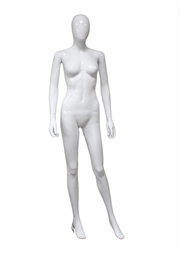 White Gloss Female Mannequin Hands By Side Ref:M1W