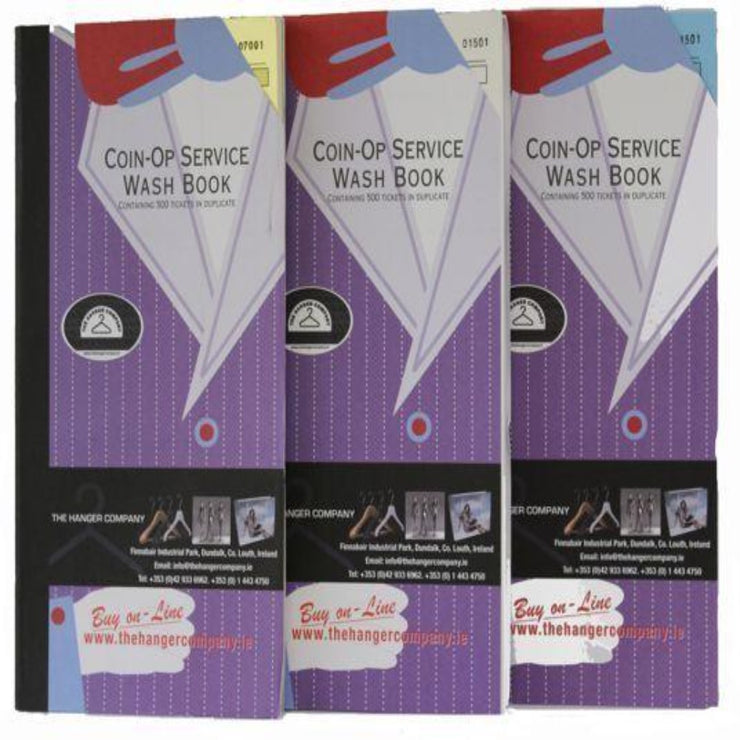 Laundry Ticket Books Assorted Colours