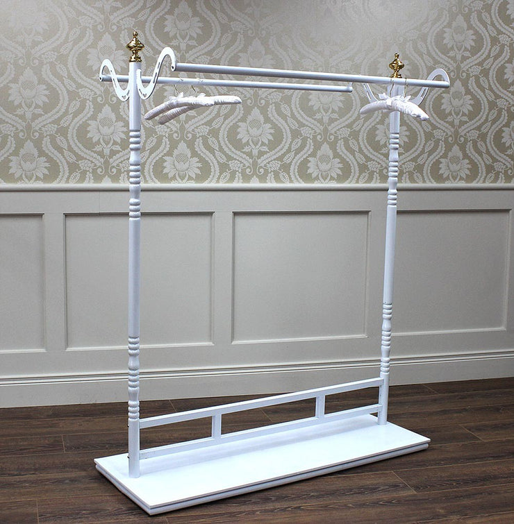 White Double Rail Gondola With Base