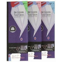 Dry Clean Ticket Books Assorted Colours