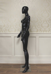 Black Gloss Female Mannequin Hands By Side Ref: M1B
