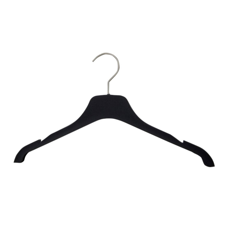 Black Flocked Tops Hangers