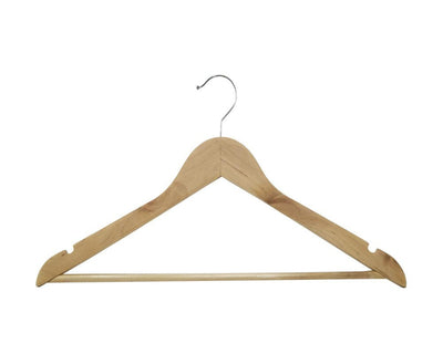 Wooden Tops Hanger With Bar